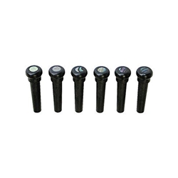 Graph Tech TUSQ Presentation Bridge Pins Black With 4mm Paua Dot Dot PP-2000-00