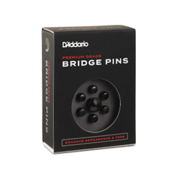 D'addario D'Addario Ebony Bridge Pins with End Pin Set, Ebony PWPS1