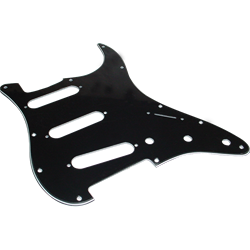 Fender Black 3 Ply Stratocaster Pickguard 099-1359-000