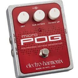 Electroharmonix Electro-Harmonix Micro POG Polyphonic Octave Generator Effect Pedal MICROPOG