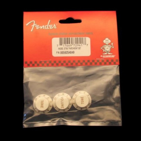 Fender Knobs, Strat Parchment Set 0056254049