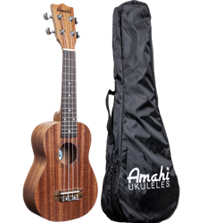 Amahi Soprano Uke with vinyl bag UK120W