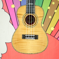 Amahi Uke Flamed Tiger Maple Top, Back & Sides C-01