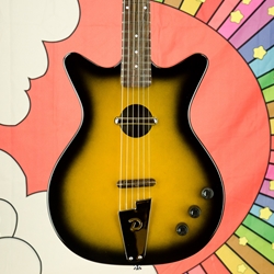 Danelectro 2022 Daneletro Convertible Electric Acoustic Guitar Tobacco Sunburst CONV-TSB
