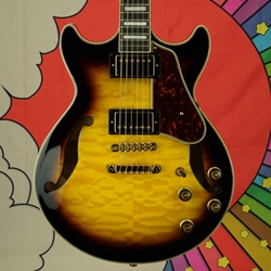 2022 Ibanez Artcore Express Electric Guitar - Antique Yellow Sunburst AM93QM-AYS