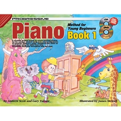 Progressive Piano Method for Young Beginners: Book 1 - CD & DVD