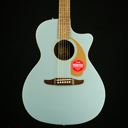 Fender Newporter Player Acoustic Electric Guitar, Ice Blue Satin 0970743062
