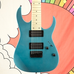 Ibanez GRG7221M 7 String Electric Guitar, GRG7221MMLB, Metallic Light Blue