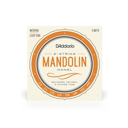 D'addario EJM74 Mandolin Strings, Monel, Medium 11-40