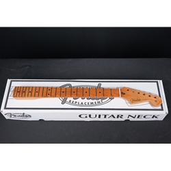 Fender Roasted Maple Stratocaster® Neck, 22 Jumbo Frets, 12", Maple, Flat Oval Shape  0990402920