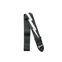 Gibson "The Lightning Bolt Seatbealt" (Black) Strap ASGSBL-10