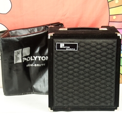 Used Polytone Mini Brute II 12" Jazz Guitar Amp, 12" Speaker, Black Velvet, Cover UMYBRUTE