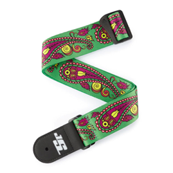 D'addario D'Addario Joe Satriani Guitar Strap, Paisley Green 50JS13