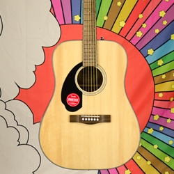 Fender CD-60S Left Handed Solid-Top Dreadnought - Natural Finish 0970115021