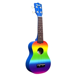 Amahi Rainbow Gradient Soprano Ukulele DDUK1