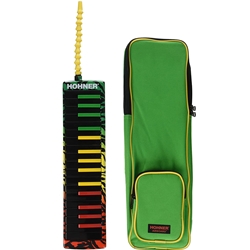 HOLIDAY SPECIAL - Hohner Airboard 32 Key Rasta Melodica w/ Carry Case AB32-RASTA