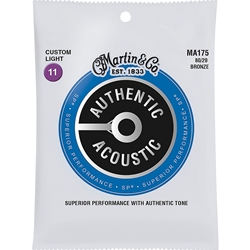 Martin MA175 SP 80/20Bronze Extra-Light Authentic Acoustic Guitar Strings