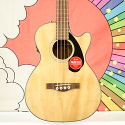 Fender CB-60SCE Acoustic Bass Guitar, Laurel Fingerboard, Natural 0970183021