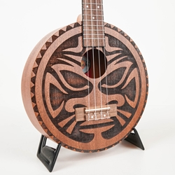 Amahi round Body Mahogany Concert Ukulele, Aztec #1, Bag UKC-LR1