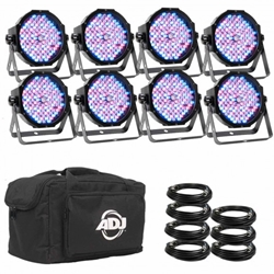 American Dj Mega Flat Pak8 PLUS Light Package MEG888