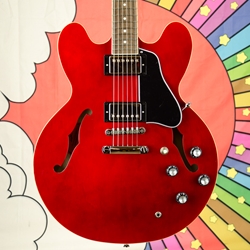 Epiphone ES-335 Archtop Semi Hollow Electric Guitar, Cherry EIES335CHNH1