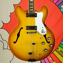 2022 Epiphone Riviera Archtop Semi Hollow Electric Guitar, Sunburst EORRTNH1