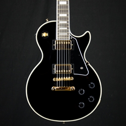2023 Epiphone Les Paul Custom Original- Ebony Electric Guitar, Black EILCEBGH1