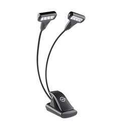 K&M Powerful and multifunctional dual-headed light with 2 flexible goosenecks light 12273