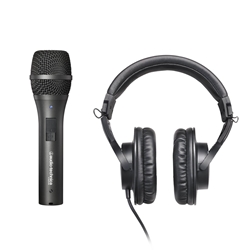 Audio Technica AT-EDU25 recording pack - Includes: AT2005USB & ATH-M20x plus cables & stand
