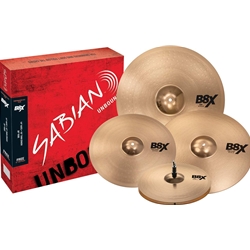 Sabian B8X Performance Cymbal Set - 14/16/20 inch - with Free 18 inch Crash 45003XG