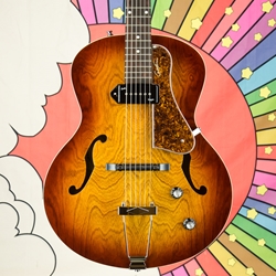 Godin 5th Avenue Kingpin Hollowbody P90, Cognac Burst 031986