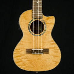 Lanikai Quilted Natural Maple Cutaway Electric Tenor, QM-NACET