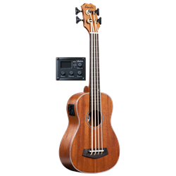 Amahi Bass Ukulele w/ Pickup & Bag UK222B-EQ