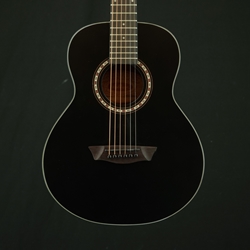 Washburn AGM5BMK-A-U Apprentice Series Acoustic Guitar, Black Matte