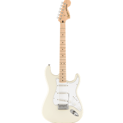 Squier Affinity Series™ Stratocaster®, Maple Fingerboard, White Pickguard, Olympic White 0378002505