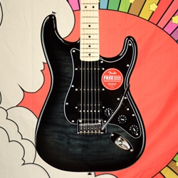 Squier Affinity Series™ Stratocaster® FMT HSS, Maple Fingerboard, Black Pickguard, Black Burst 0378153539