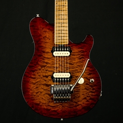 Music Man Axis Electric Guitar - Amber Quilt Finish/ Chrome Hardware 300-RA-R1-00-CS-CR