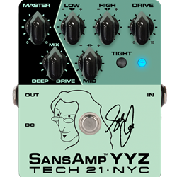 Tech 21 Geddy Lee YYZ Signature SansAmp Bass Preamp Pedal