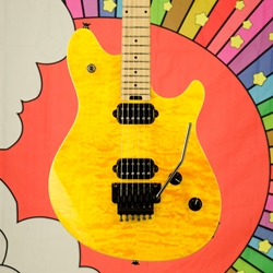Evh 2022 EVH Wolfgang® WG Standard QM, Baked Maple Fingerboard, Transparent Amber 5107004558