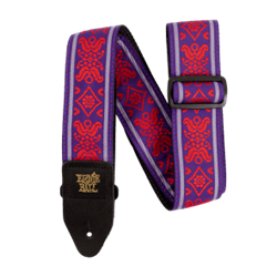 Ernie Ball Jacquard Series Royal Flush Red Strap P05330