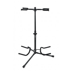 Gator Frameworks Double Guitar Stand with Heavy Duty Tubing and Instrument Finish Friendly Rubber Padding GFW-GTR-2000