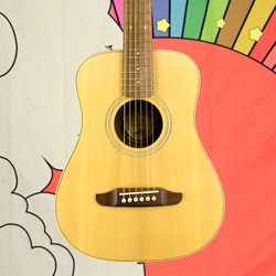 Fender Redondo Mini Acoustic Guitar, Natural with Gig Bag 0970710121
