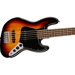 Squier Affinity Series™ Jazz Bass® V, Laurel Fingerboard, Black Pickguard, 3-Color Sunburst 0378651500