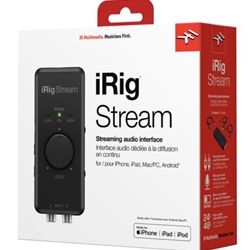 IK Hardware IK Multimedia iRig Stream Ultracompact 2x2 Audio Interface for Computers, Smartphones, and Tablets IP-IRIG-STREAM-IN