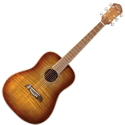 Oscar Schmidt 3/4 Size Acoustic Guitar, Flame Yellow Sunburst OG1FYS