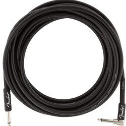 Fender Professional Series Instrument Cable, Straight/Angle, 18.6', Black 0990820019