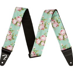 Fender Floral Strap, Surf Green, 2" 0990638049