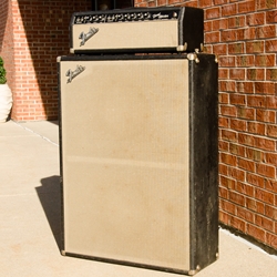 Fender 1966 Bandmaster Head & 2 x 12" Matching Cabinet, Recapped & Retubed, Blackface UFBASSMANHD&CAB