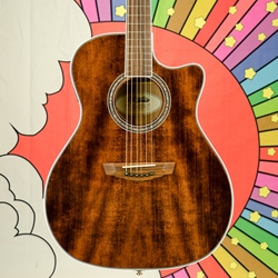 2020 D'Angelico Excel Gramercy XT Acoustic/Electric Guitar, Walnut, Hardcase ISS21132