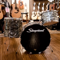 1965 Slingerland 3 Piece Black Diamond 13", 16" & 22" ISS21606
